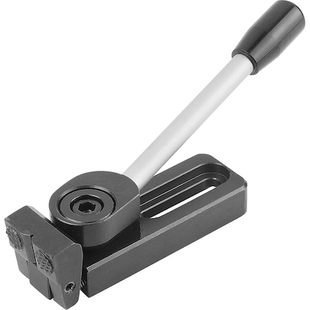 Kipp Side Clamp Left A=121, 5 40X39, Form:C Steel K0034.010035